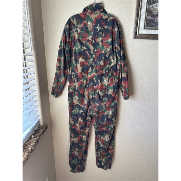 Vintage Camo Incredible Pattern Swiss Army Alpenflage Military Coveralls 1990 - Picture 11 of 13